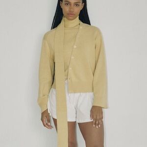 Boheme The Asymmetric Knit, Wheat (linen and cotton)